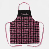 Elegant Pink Diamond Gem Girly Pattern Apron Schort (Voorkant)