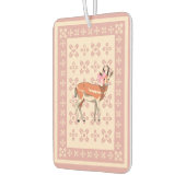 Elegant Pink Doe-patterned Christmas  Luchtverfrisser (Links)