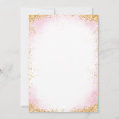 Elegant Pink Double Digits Girl 10th Birthday  Kaart (Achterkant)