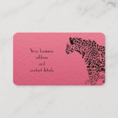 Elegant Pink en Black Jaguar Business Loyalty (Achterkant)