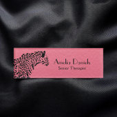Elegant Pink en Black Jaguar Naambadge