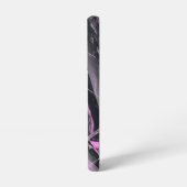 Elegant Pink en Black Marble Samsung Galaxy Hoesje (Linkerkant)