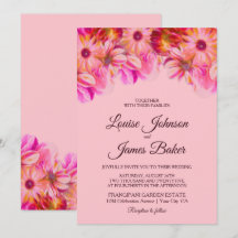 Elegant Pink en Gele Floral Wedding