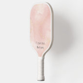 Elegant Pink en Gold Pickleball Paddle (Links)