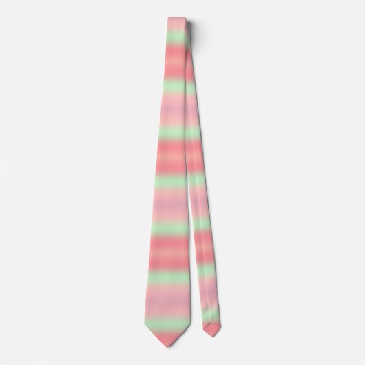 Elegant Pink en Green Ombre Stropdas (Voorkant)
