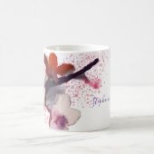 Elegant Pink en Paarse Cherry Blossom Koffiemok (Center)