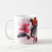 Elegant Pink en Paarse Cherry Blossom Koffiemok (Links)