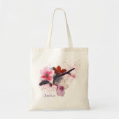 Elegant Pink en Paarse Cherry Blossom Tote Bag (Voorkant)