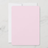 Elegant Pink en White Spring Floral Waterverf Kaart (Achterkant)