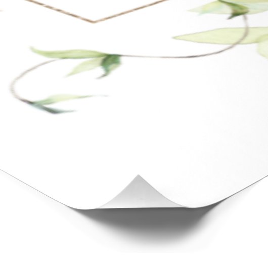 Elegant Pink Floral 100th Birthday Party Welcome Perfect Poster (Hoek)