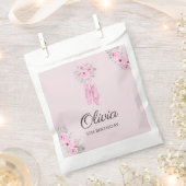 Elegant Pink Floral Ballerina Shoes Girls Birthday Bedankzakje (Geknipt)