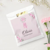 Elegant Pink Floral Ballerina Shoes Girls Birthday Bedankzakje (Gezegeld)