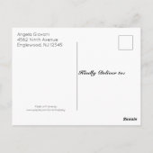 Elegant PInk Floral Baptism Invitation Briefkaart (Achterkant)