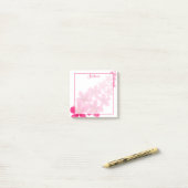 Elegant Pink Floral Blossom Post-it® Notes (Op bureau)