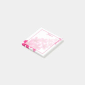 Elegant Pink Floral Blossom Post-it® Notes (Schuin)
