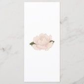 Elegant Pink Floral Blossom Wedding Flat Menu (Achterkant)