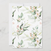 Elegant Pink Floral Celebration of Life Funeral Kaart (Achterkant)