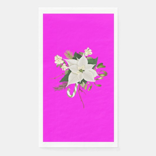 Elegant Pink Floral Design Perfect for Parties Servet (Voorkant)