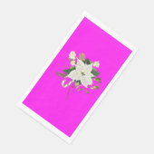 Elegant Pink Floral Design Perfect for Parties Servet (Hoek)