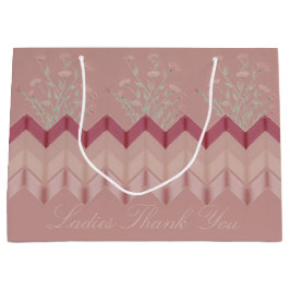 Elegant Pink Floral Designer Groot Cadeauzakje