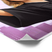 Elegant Pink Floral Graduation Party poster (Hoek)