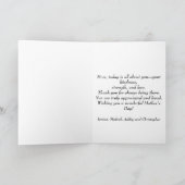 Elegant Pink Floral Happy Moederdag Feestdagen Kaart (Binnen)