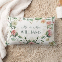 Elegant Pink Floral Heart Wedding & Jubileum