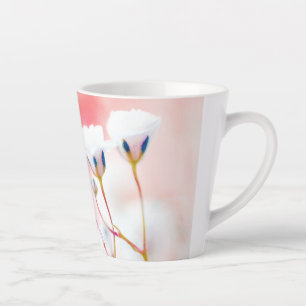 Elegant Pink Floral Latte Mok