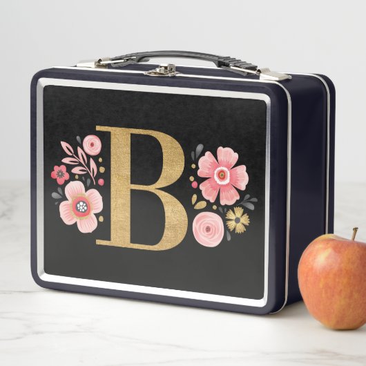 Elegant Pink Floral Monogram (In situ)