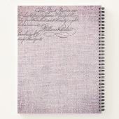 Elegant Pink Floral Paris Travel Journal Notitieboek (Achterkant)