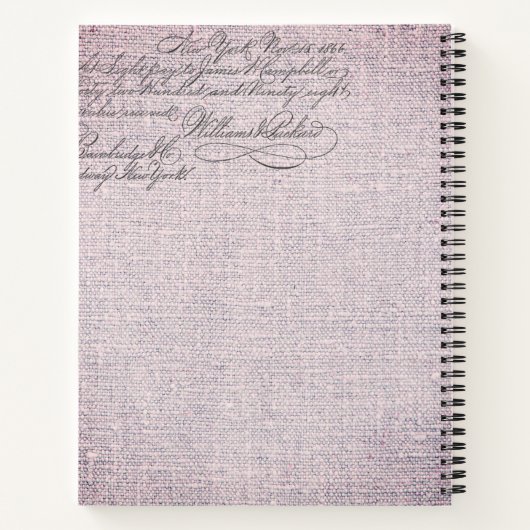 Elegant Pink Floral Paris Travel Journal Notitieboek (Achterkant)