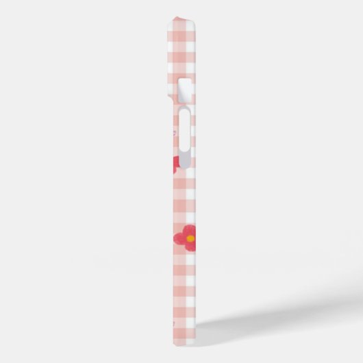 Elegant Pink Floral Phone Case (Achterkant / Links)