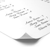 Elegant Pink Floral Quinceañera Uitnodiging Poster (Hoek)