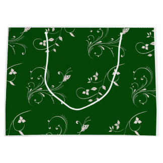 Elegant Pink Floral Swirl Wrapping Paper Groot Cadeauzakje