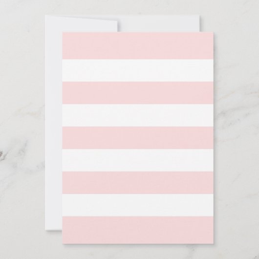 Elegant Pink Floral Waterverf Girl Baby shower Kaart (Achterkant)