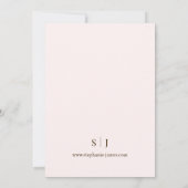 Elegant Pink Floral Waterverf Weddenschap Kaart (Achterkant)