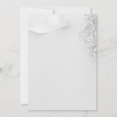 Elegant Pink Floral Waterverf Wedding Bedankkaart (Achterkant)