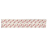 Elegant pink flowers and gold table wrap design medium tafelloper (Horizontaal)