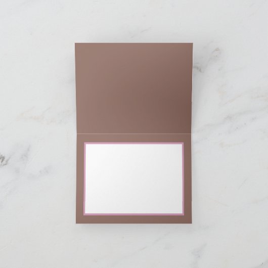 Elegant Pink Flowers Chic Bouquet Thank You Kaart (Binnen)