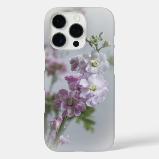 Elegant Pink Flowers Custom iPhone Case (Achterkant)