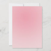 Elegant Pink Flowers Diamond Weddenschap Kaart (Achterkant)