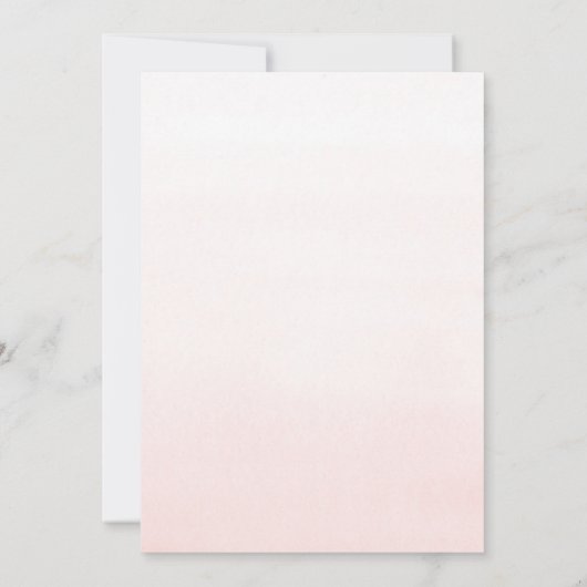 Elegant Pink Flowers en Greenery Vrijgezellenfeest Kaart (Achterkant)