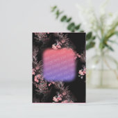 Elegant Pink Flowers Foto Briefkaart (Staand voorkant)