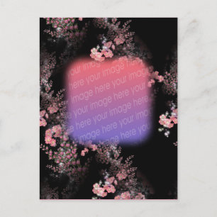 Elegant Pink Flowers Foto Briefkaart