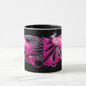 ELEGANT PINK FUCHSIA PEACOCK JEWEL MOK (Midden)