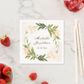 Elegant Pink Garden Flowers Greenery Wedding Servet (Insitu)