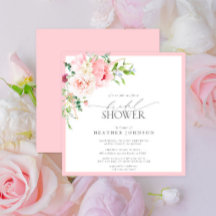 Elegant Pink Garden Flowers Vrijgezellenfeest