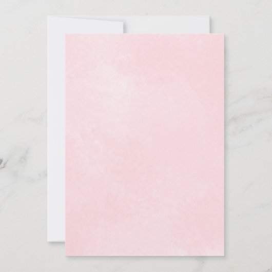 Elegant Pink Gingham Safari Wild Een eerste verjaa Kaart (Achterkant)