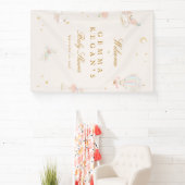 elegant pink girl fairytale Baby Shower welcome Spandoek (Insitu)