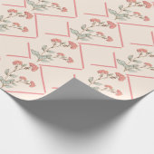 Elegant Pink Girly Abstract Cadeaupapier (Hoek)